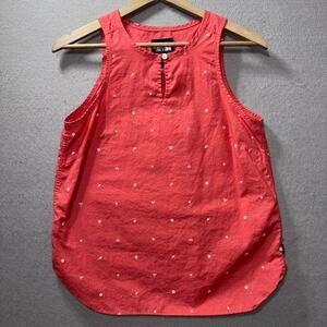 The North Face Sleeveless Coral Tank Top Small 100% Cotton Feminine Summer Cool